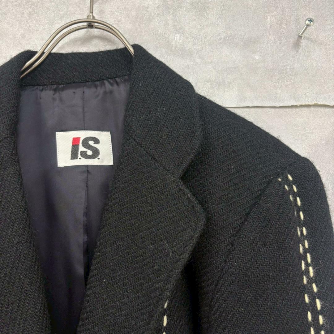 80s IS ISSEY MIYAKE ステッチ ウールジャケット N1541