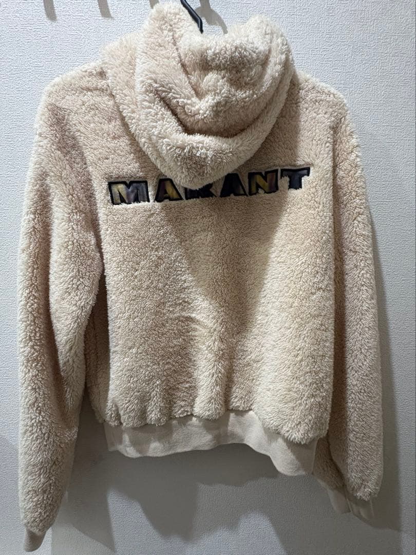 【極美品】ISABEL MARANT裏起毛フリースパーカー Mサイズ アイボリー