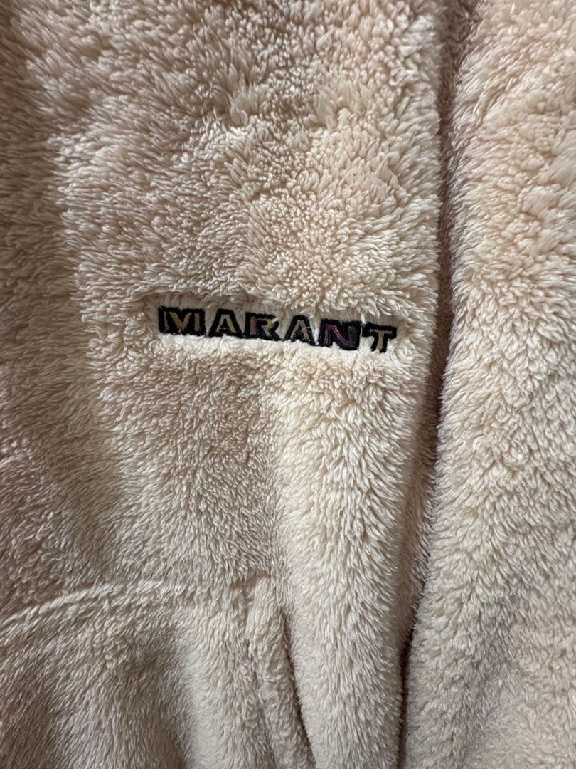 【極美品】ISABEL MARANT裏起毛フリースパーカー Mサイズ アイボリー