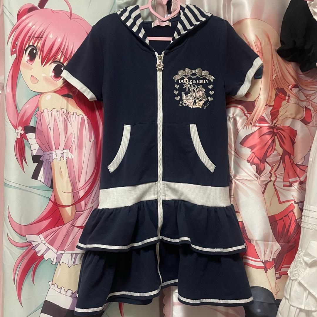 tralala ボーダーパーカーワンピース ♥