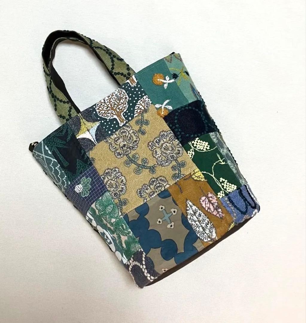 ミナペルホネン ハンドメイド　パッチワーク×tambourine トートバッグ