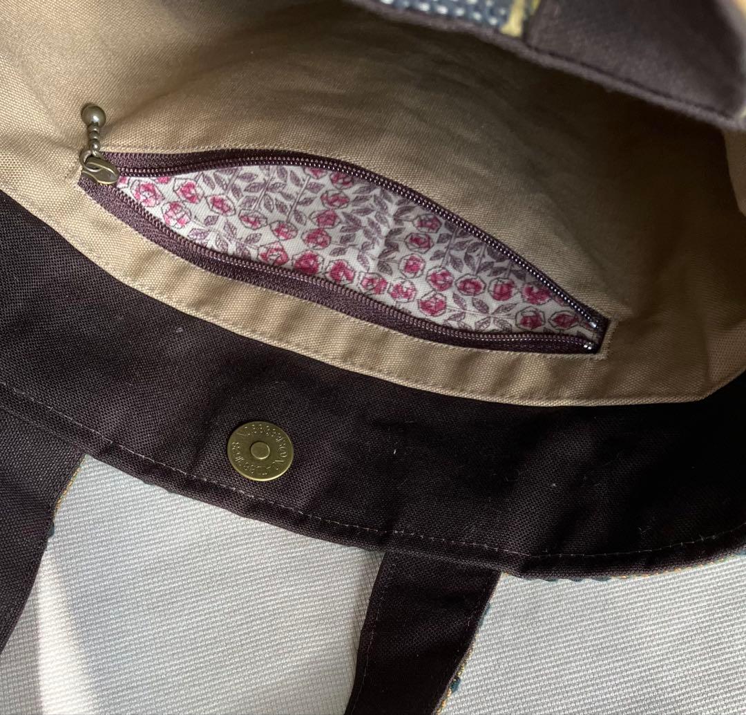 ミナペルホネン ハンドメイド　パッチワーク×tambourine トートバッグ