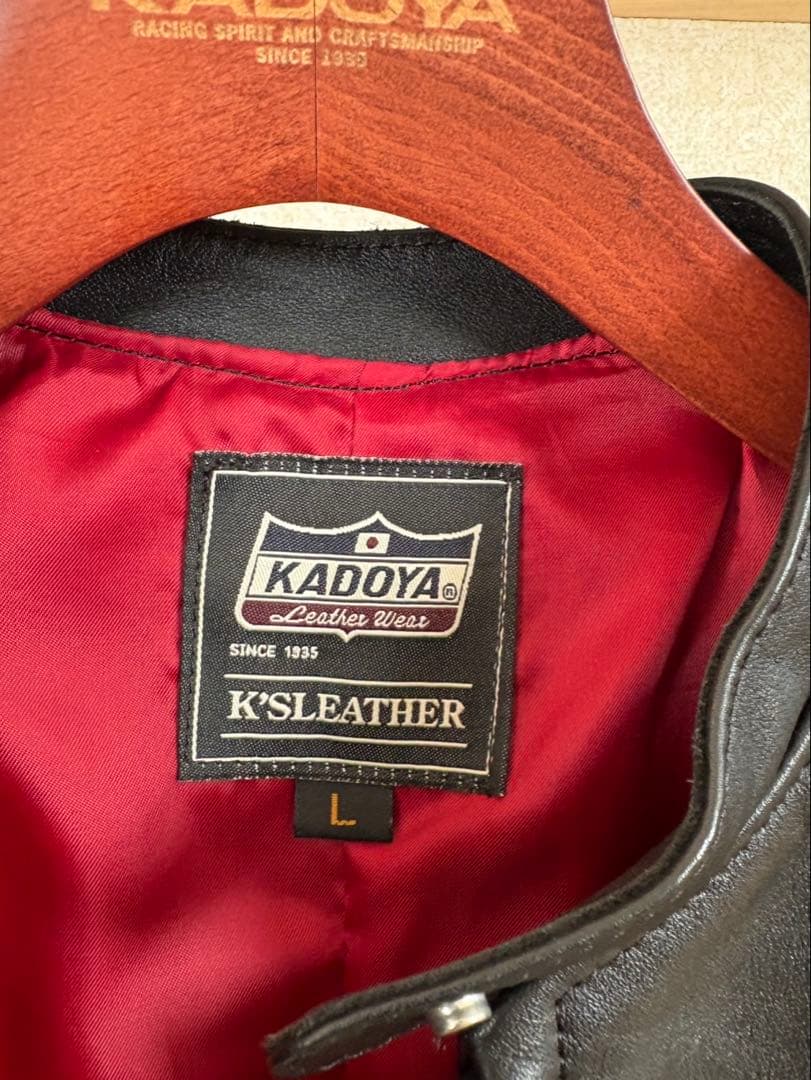 美品/カドヤ/レディース/ライダース/レザージャケット/Lサイズ