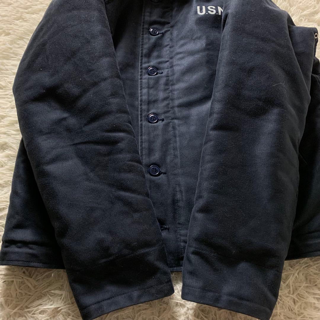 【雰囲気抜群】ヒューストン デッキジャケット N-1 ネイビー 42