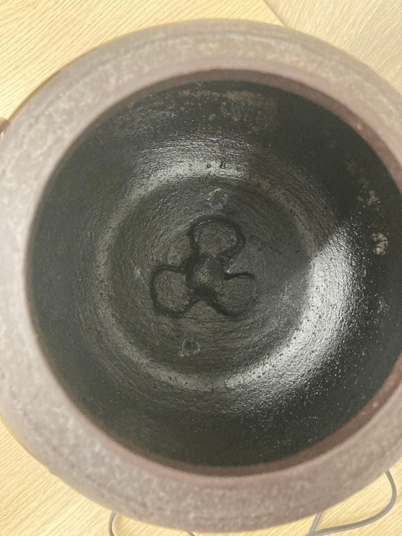 コンロ動作確認済み！　唐銅 風炉 風炉釜 茶釜 茶道具