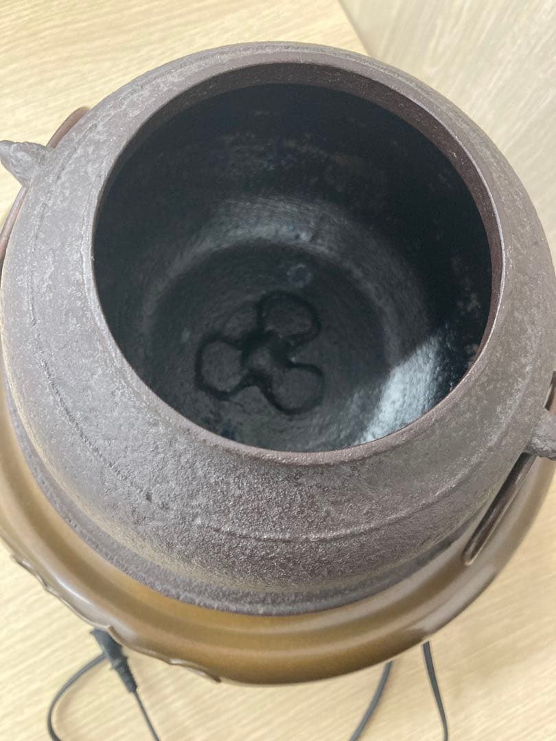 コンロ動作確認済み！　唐銅 風炉 風炉釜 茶釜 茶道具