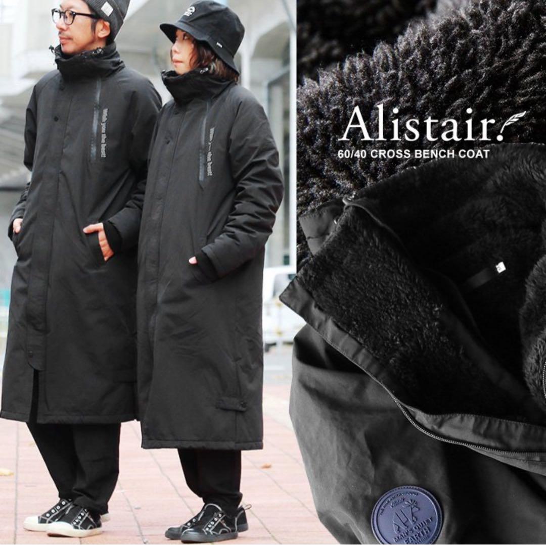 ALISTAIR アリステア　ベンチコート 裏ボア Wジップ 撥水 防風 軽量
