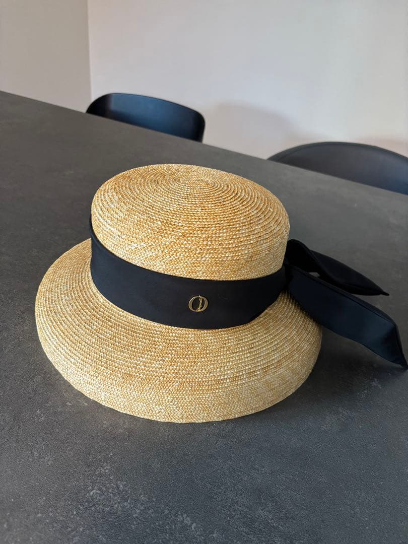 極美品 Chapeau d' O シャポードオー カサブランカ 麦わら帽子