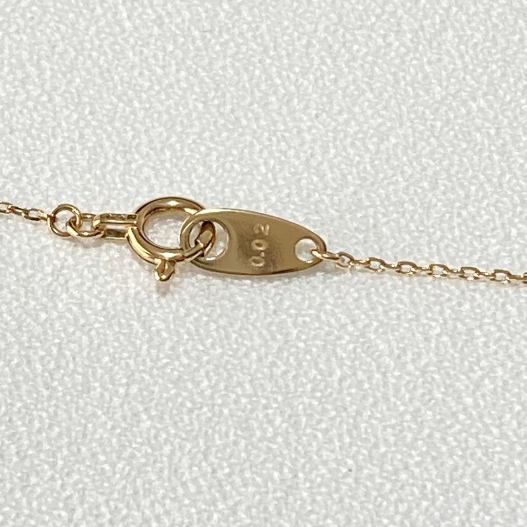 ete K10 ダイヤモンド ネックレス パヴェ 上品