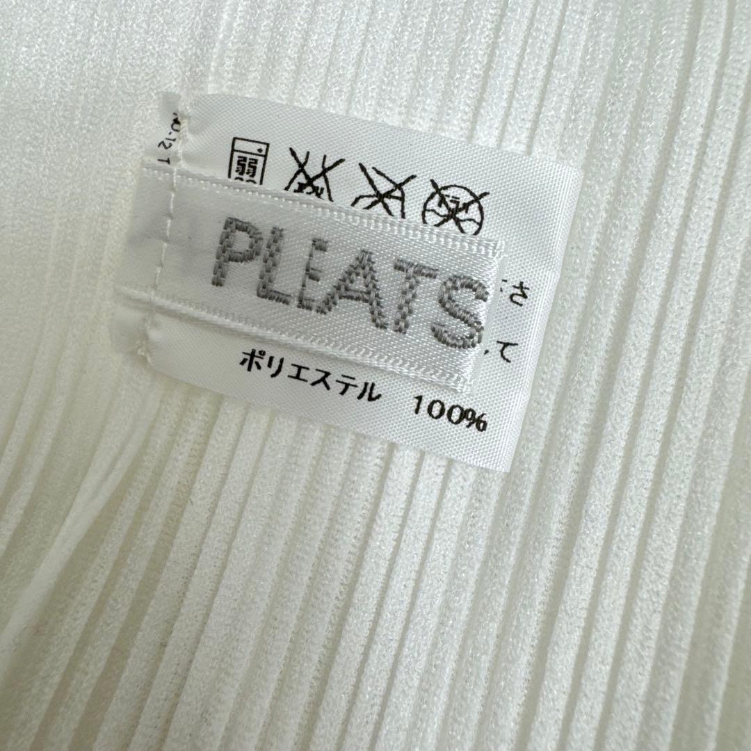 【美品】pleats please ネックウォーマー　スヌード　ホワイト