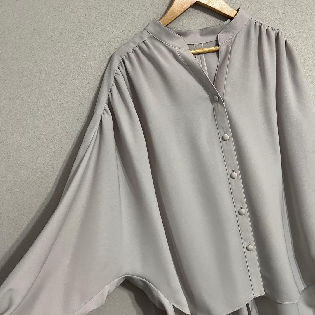 ADORE ライトジョーゼットギャザーブラウス