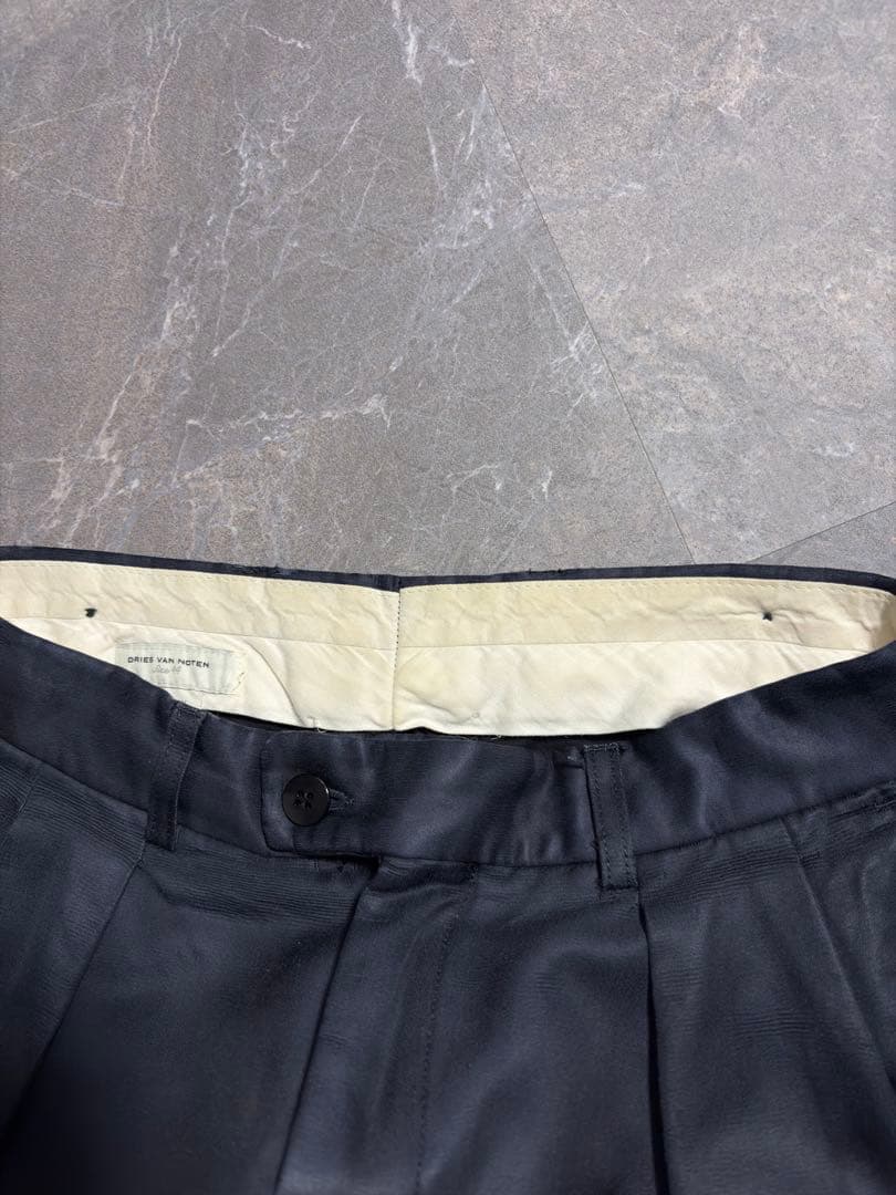 パンツ 00s DRIES VAN NOTEN cotton cupra slacks