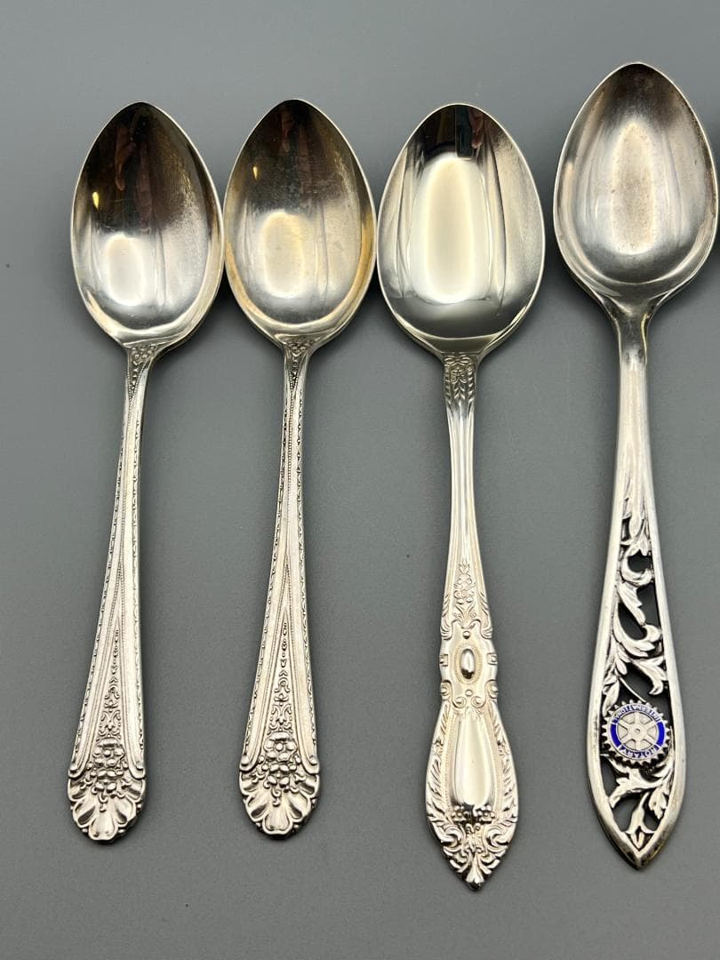 SILVER950 925 600 銀製 刻印 スプーン 9点 重量144g