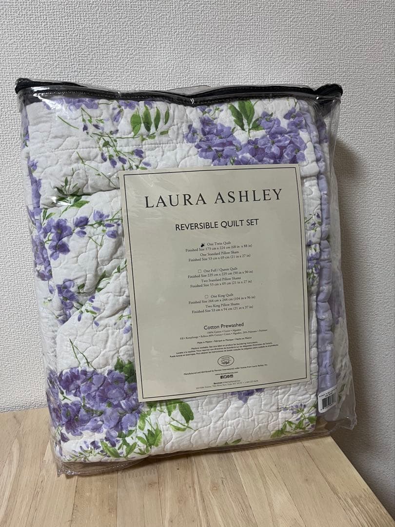 Laura Ashley リバーシブルキルトセット シングル
