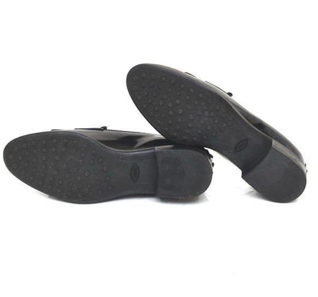 美品　TOD'S ブラックローファー 37 (24cm)