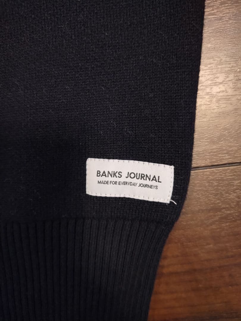 【未使用】BanksJournal コットンニット黒L今季物