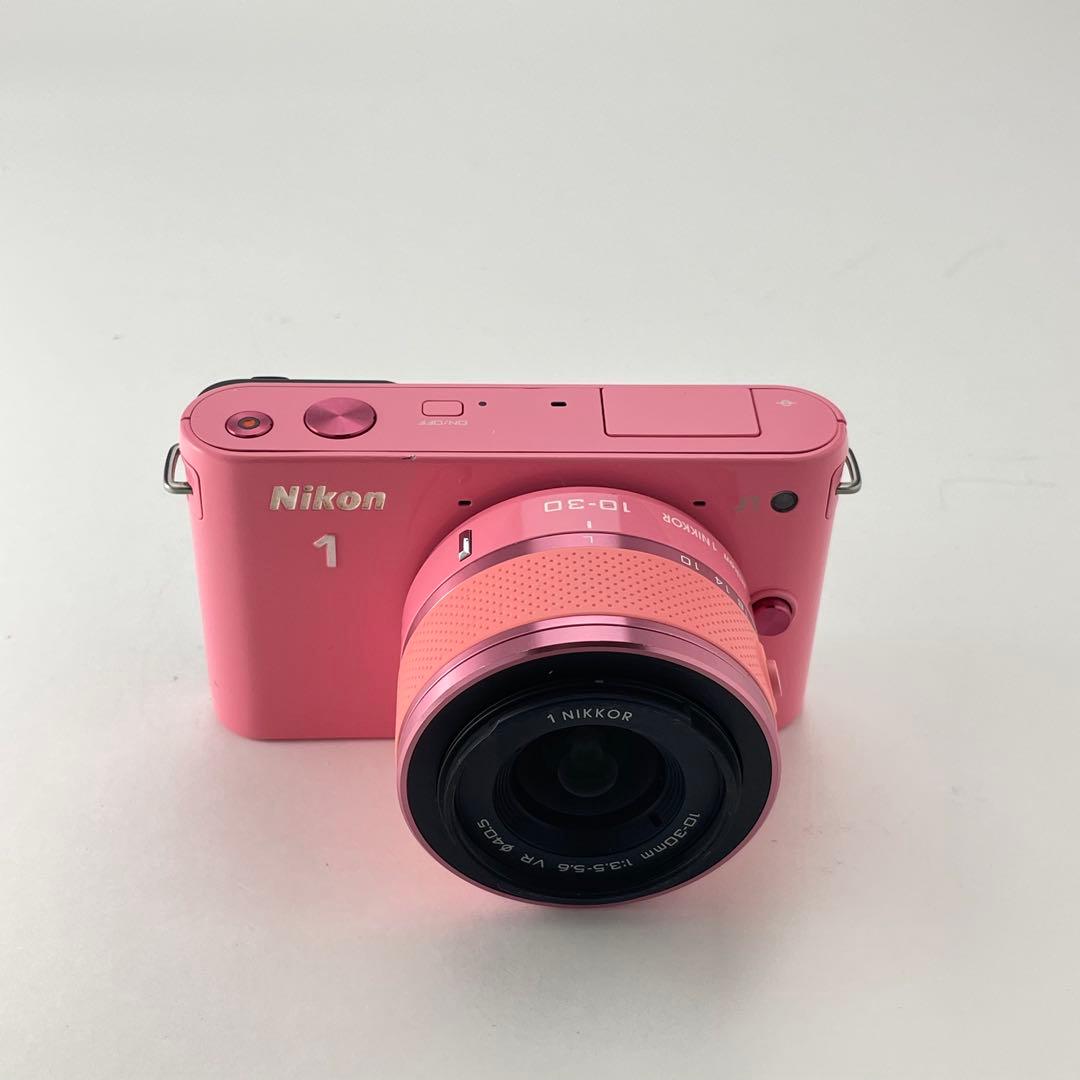 【ショット数6000・返品保証】Nikon1 J1ピンク10-30 レンズキット