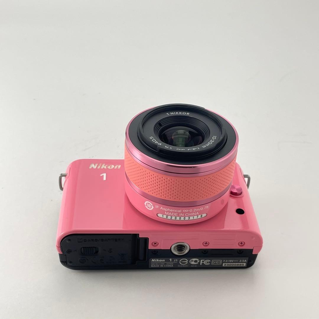 【ショット数6000・返品保証】Nikon1 J1ピンク10-30 レンズキット