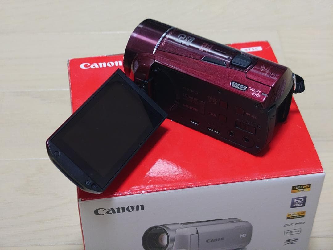 Canon デジタルビデオカメラ iVIS HF M51 レッド