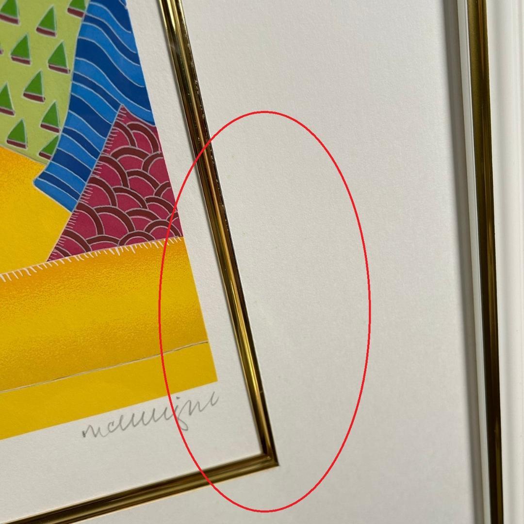 美品 トーマス・マックナイト「ナンタケットルーム」シルクスクリーン 直筆サイン入