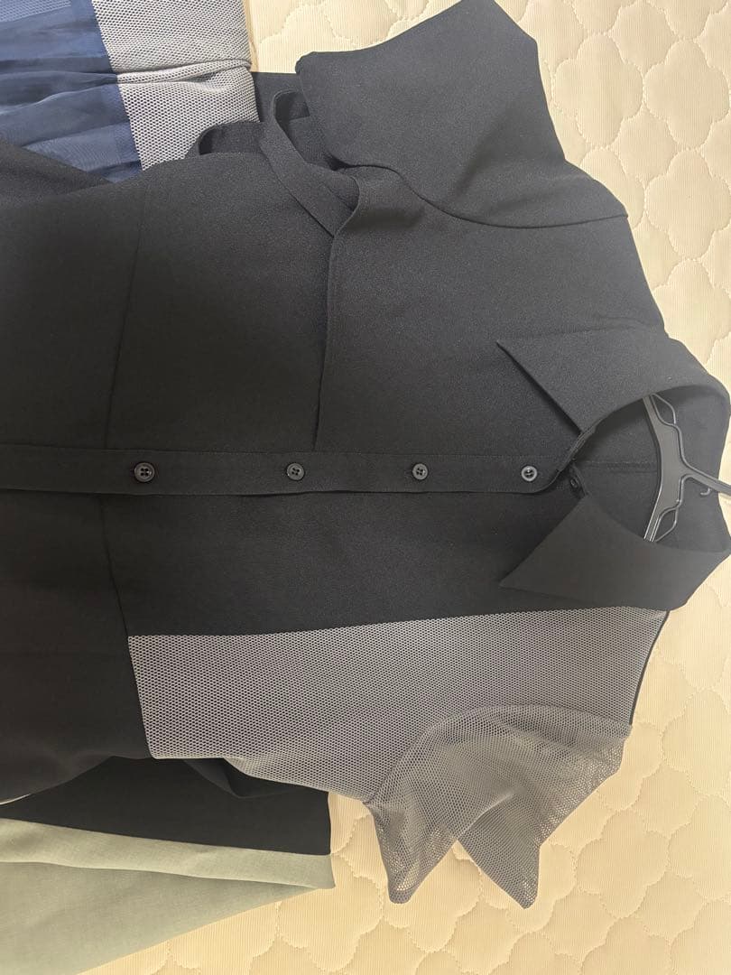 スライドアシメシャツワンピース-ウエスト調節可能- サイズ2