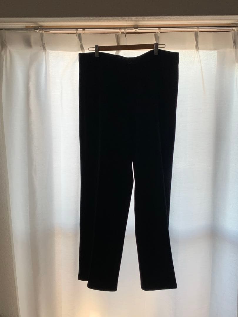 ARMANI COLLEZIONI ウール混 スウェット風 スラックス