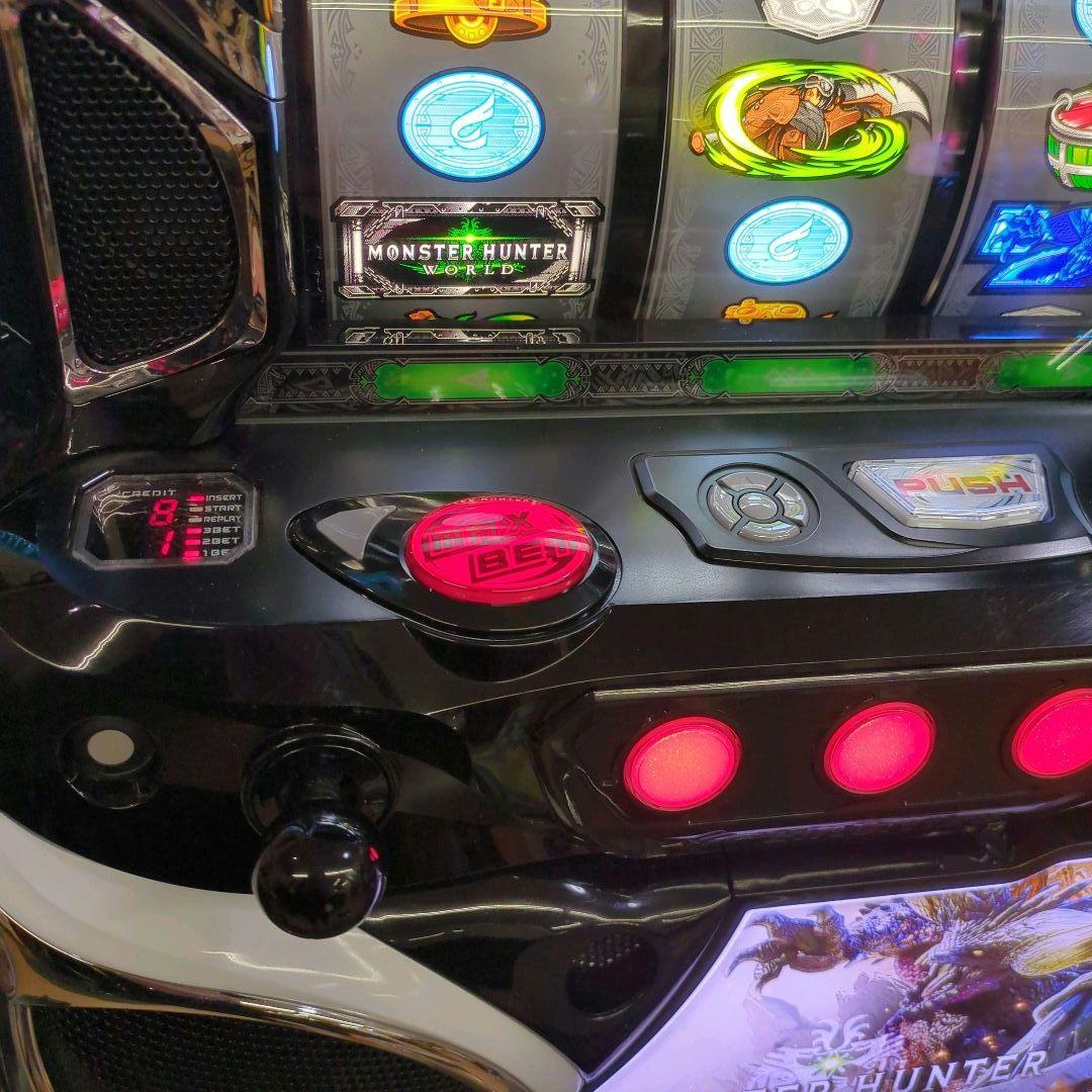 パチスロ実機　Ｓモンスターハンターワールド　不要機付　送料無料