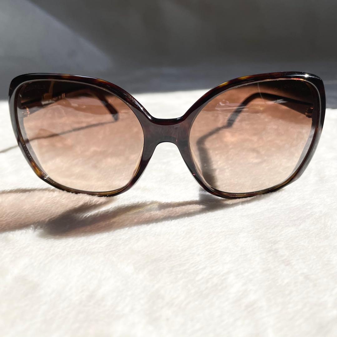 CHANEL ココマーク 5204-A ケース付き サングラス べっ甲柄