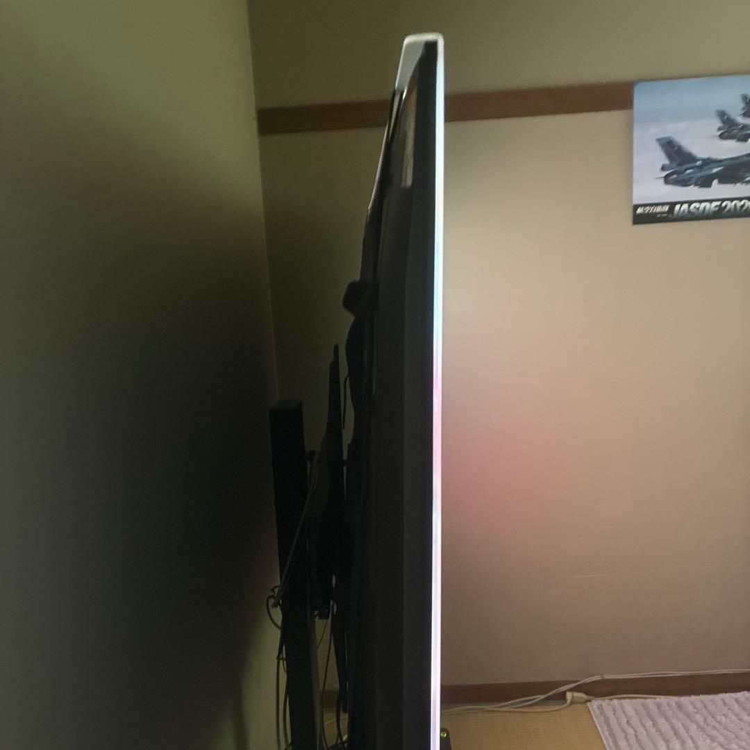 大画面 薄型液晶テレビ75インチテレビ台付き