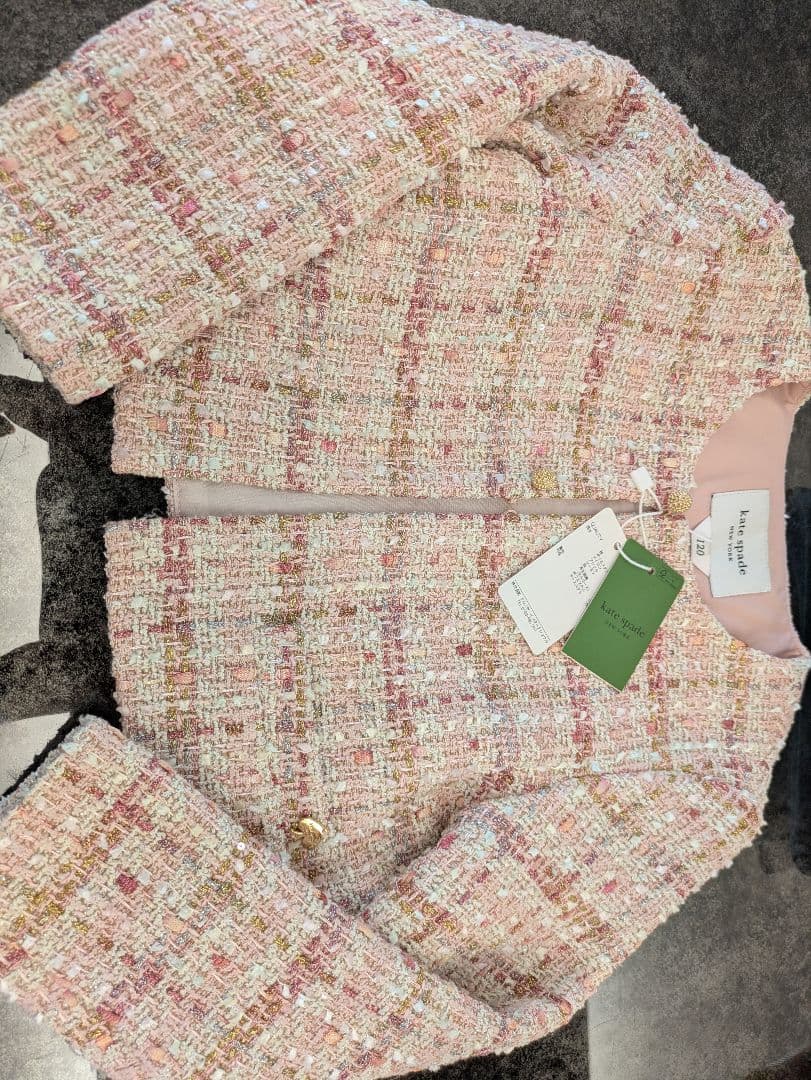 美品❉ ケイトスペード kate spade ツイードセットアップ 女の子120