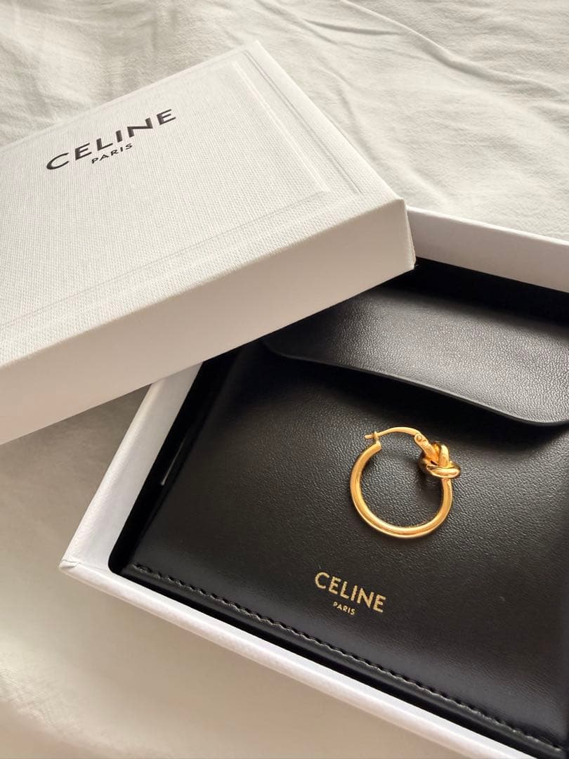 CELINE ノットスモールフープピアス(片耳用)