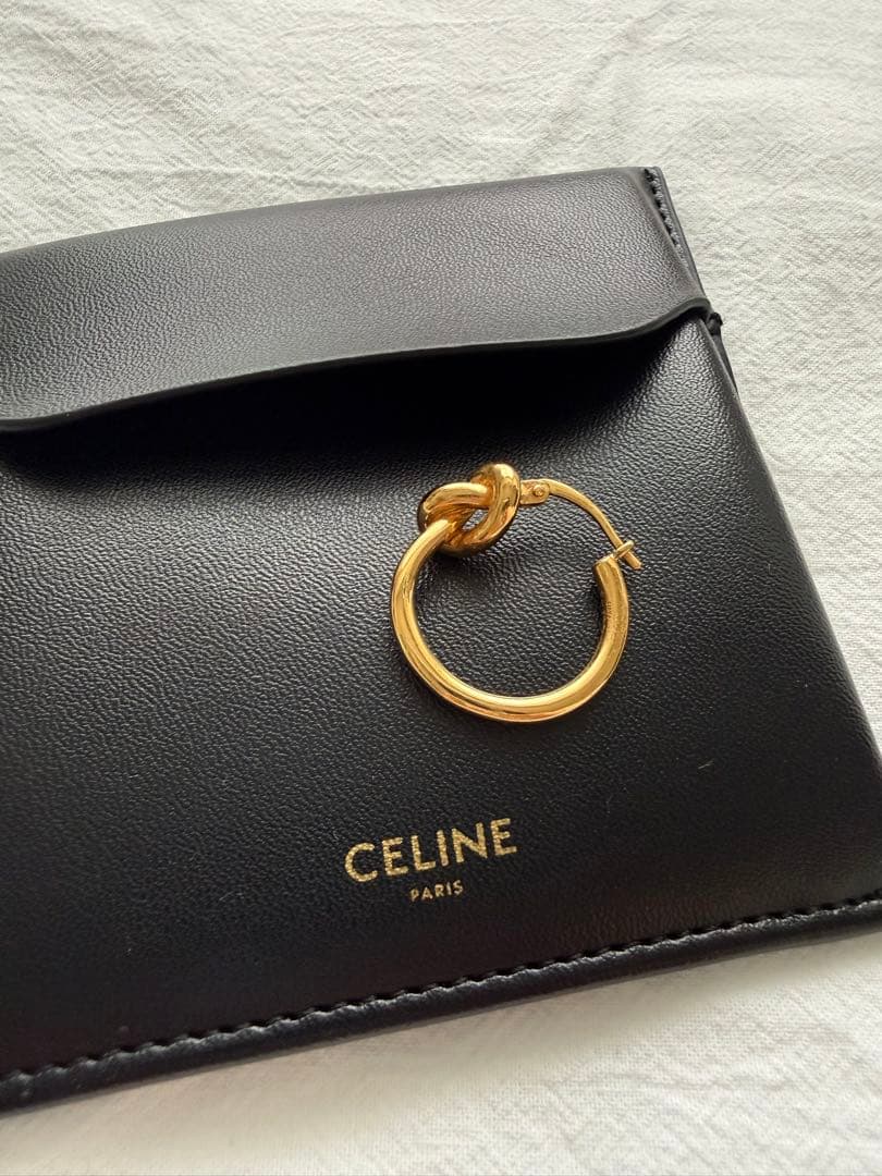 CELINE ノットスモールフープピアス(片耳用)