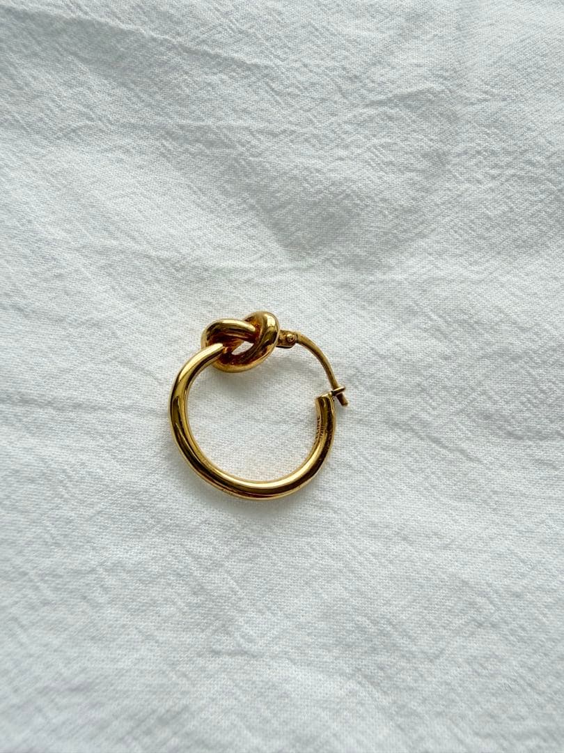 CELINE ノットスモールフープピアス(片耳用)