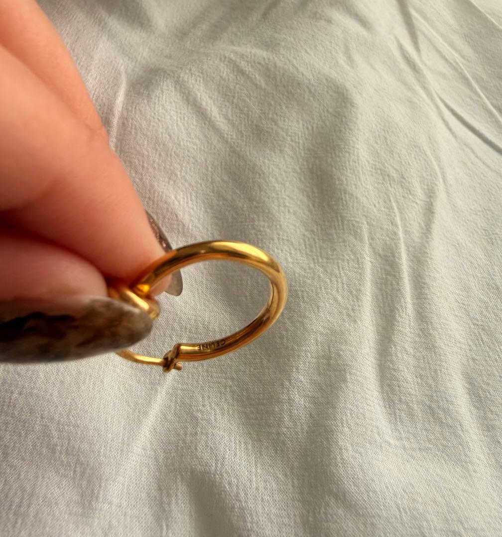 CELINE ノットスモールフープピアス(片耳用)