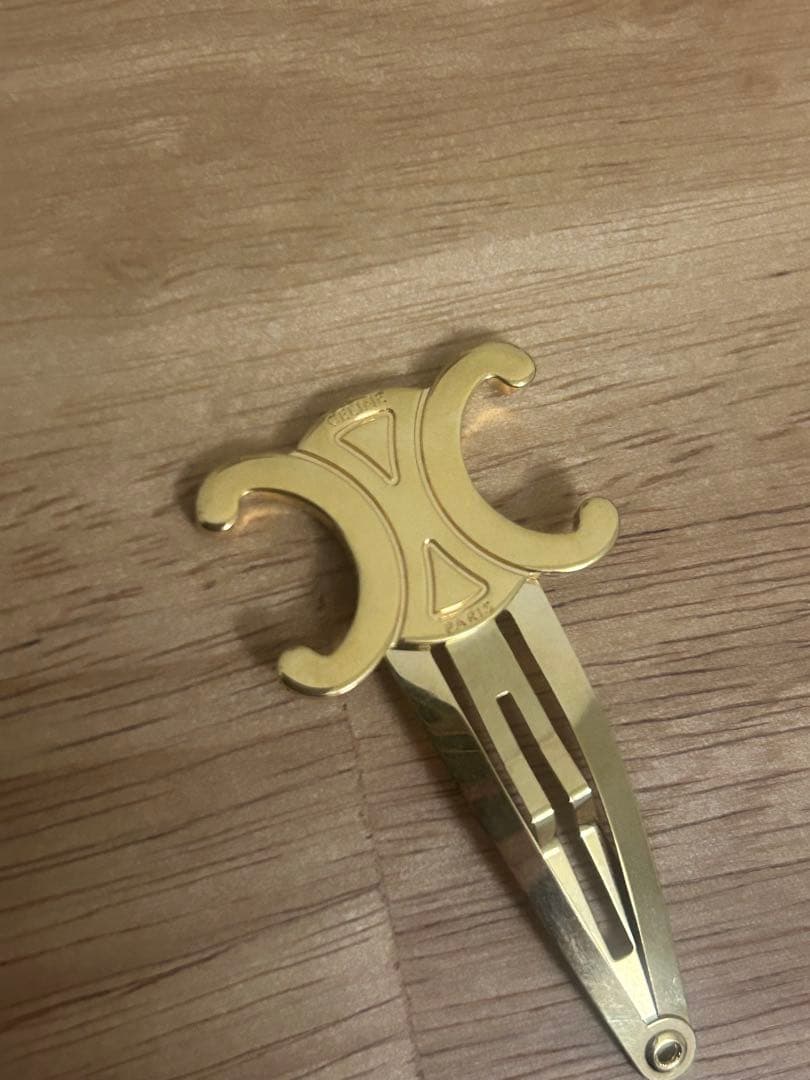 CELINE ゴールド ヘアピン 正規品 ヘアクリップ