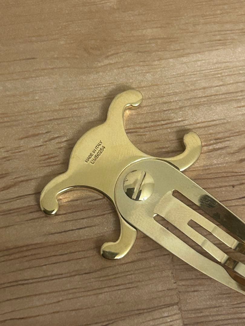 CELINE ゴールド ヘアピン 正規品 ヘアクリップ