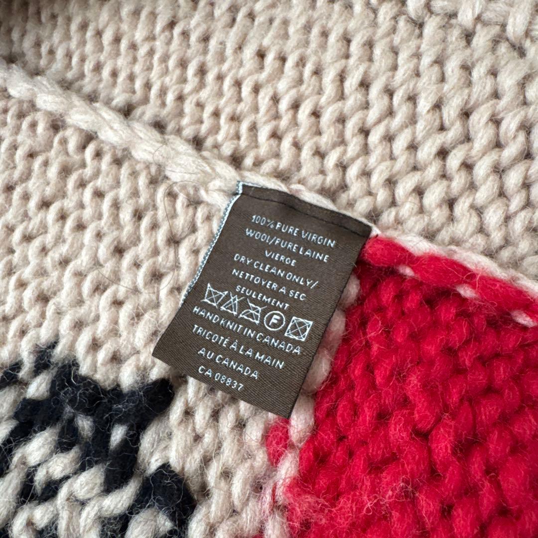 ぼさぼさ様KANATA/カナタカウチン　カリフォルニア州旗モデルB　beige