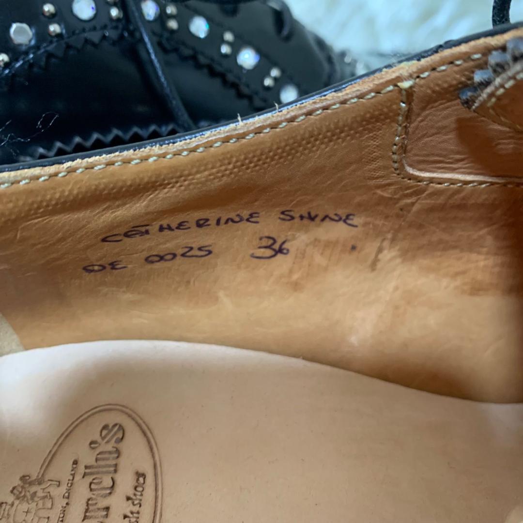 11789✨美品✨Church's スタッズ付き ドレスシューズ 36 ブラック