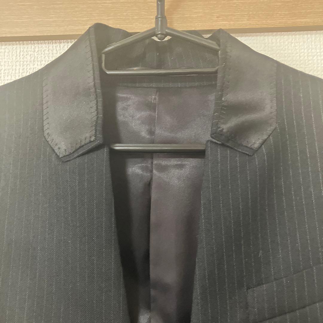 ato アトウ ブラック ストライプ テーラードジャケット