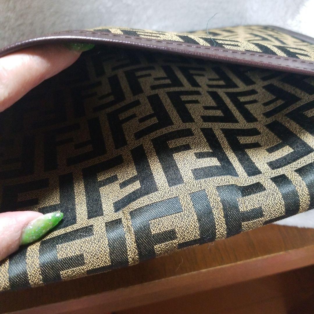 ビンテージ Fendi FFロゴクラッチバッグ レトロ