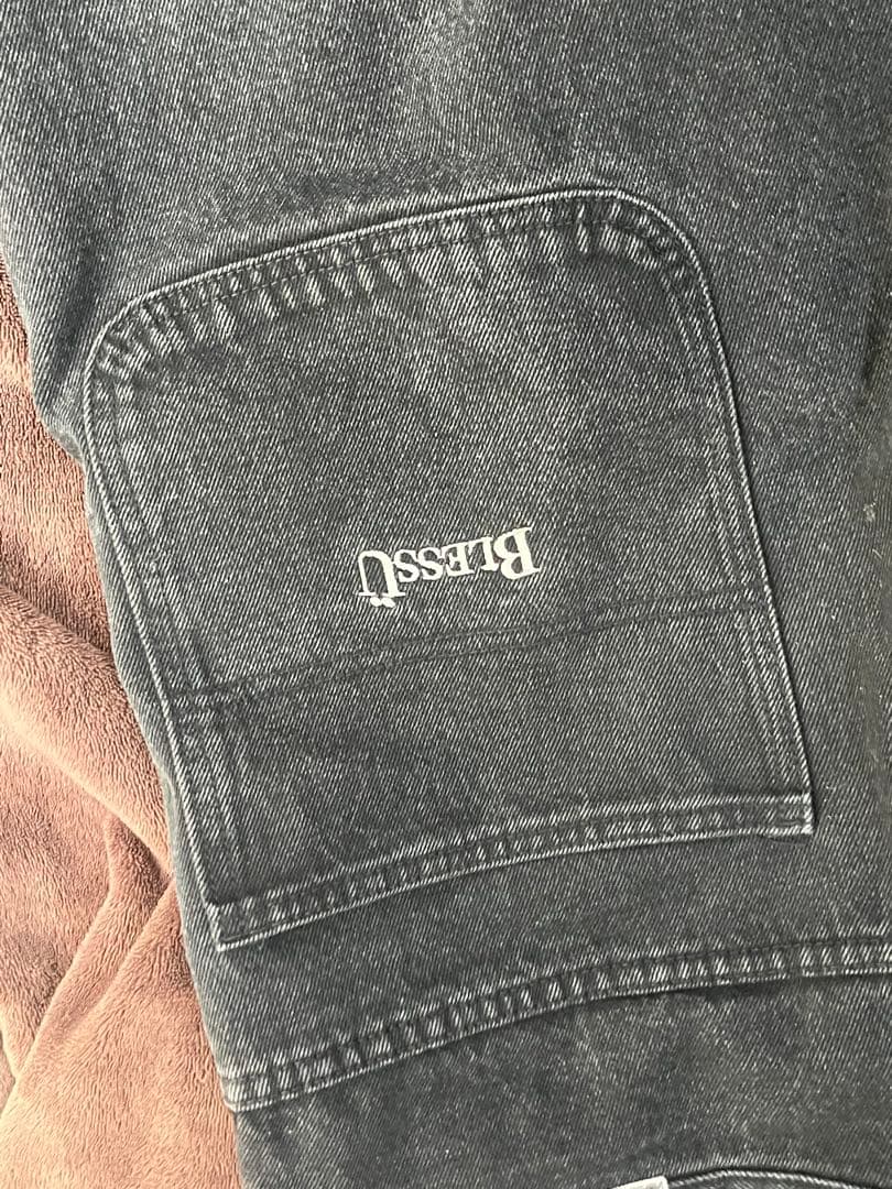 BlessU ブラックバギーデニムM 大人気商品レア