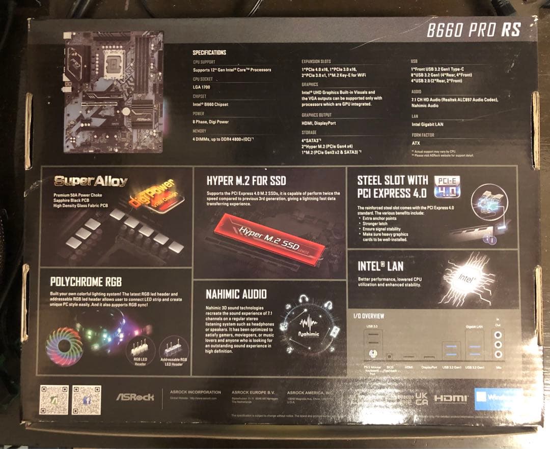 Asrock B660 PRO RS【保証あり】