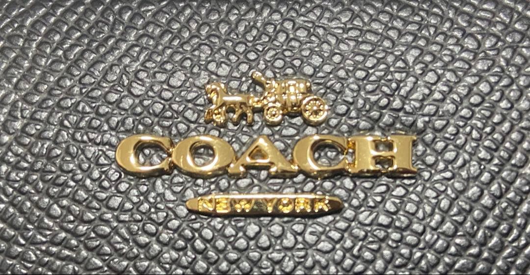 【新品未使用】COACH コーチ 長財布　黒　ラウンドジップ　C3441