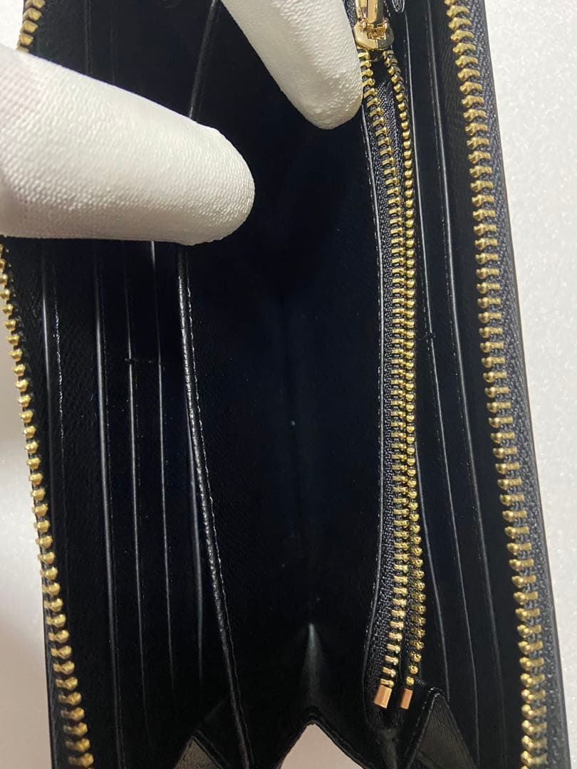 【新品未使用】COACH コーチ 長財布　黒　ラウンドジップ　C3441