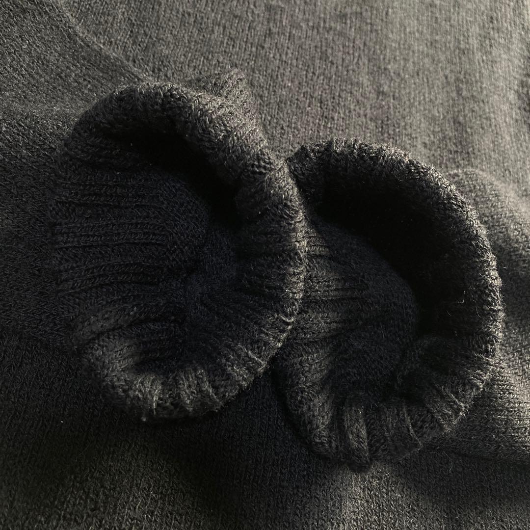 AURALEE オーラリー UNEVEN WOOL CORD KNIT 黒 4