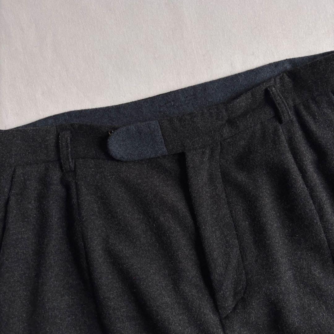 パンツ Dulcamara asymmetry pocket wool slacks