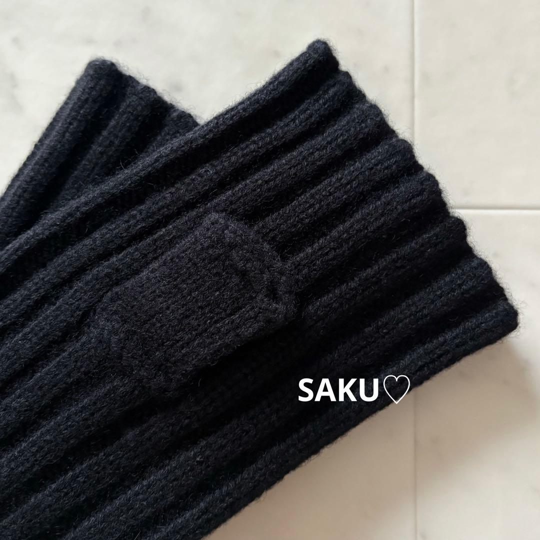 美品❣️定価2.3万 ドゥーズィエムクラス CARIAGGI アームウォーマー 黒