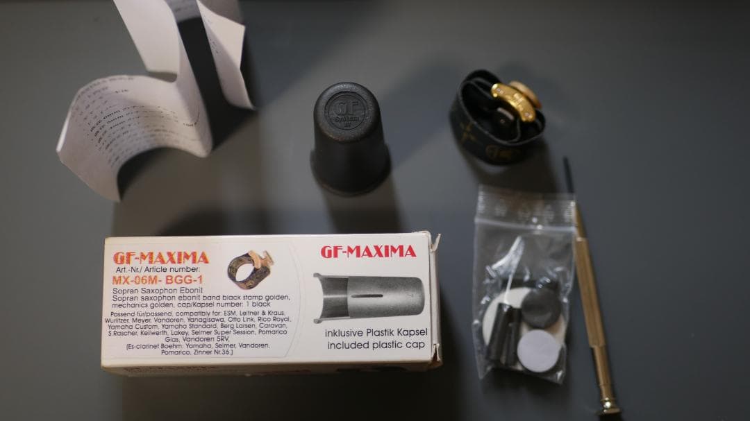 ソプラノサックス用リガチャー　GFシステム　MX-06M-BGG-１