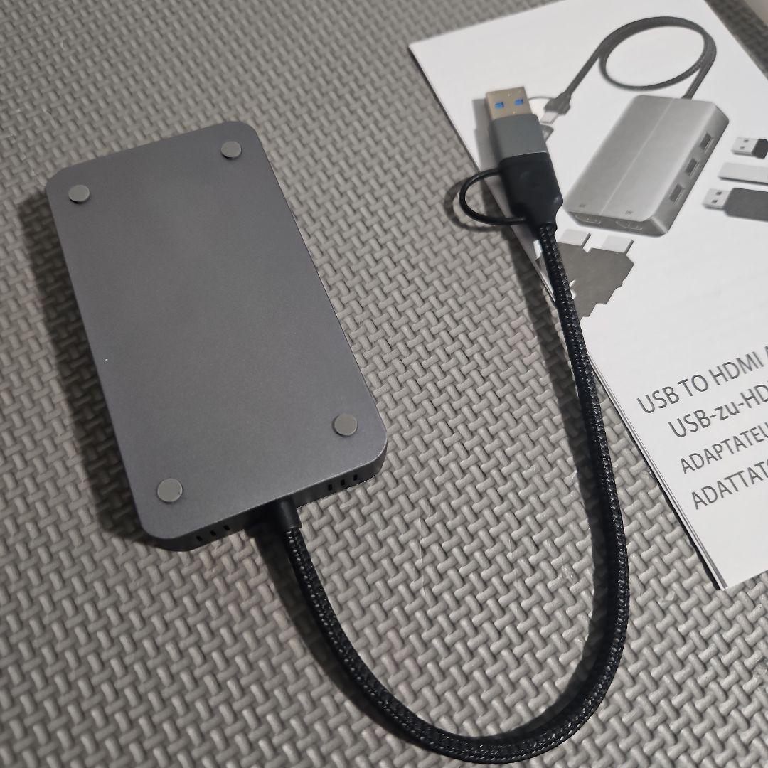 美品✨新品未使用 USB 3.0 & Type-C デュアルHDMIアダプター