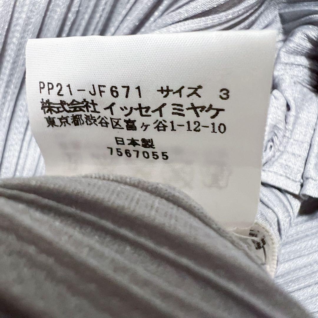 プリーツプリーズ　イッセイミヤケ　横プリーツ　サルエルパンツ　グレー